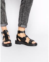 Asos Collection Faydell Leather Gladiator Sandals