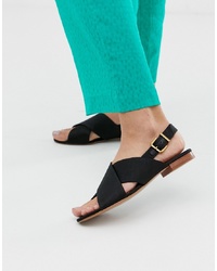 Other Stories Criss Cross Slingback Sandals In Black