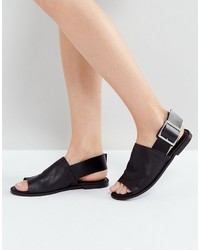 Asos Fleet Street Leather Flat Sandals