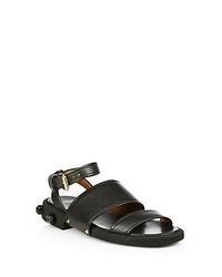 Givenchy Show Studded Leather Sandals Black
