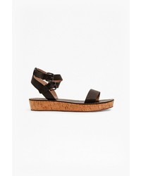 Jaclyn Flat Leather Sandals