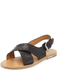 Isabel Marant Jerys Perforated Flat Leather Sandal