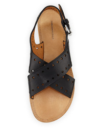 Isabel Marant Jerys Perforated Flat Leather Sandal