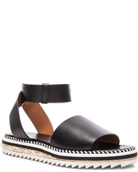 Givenchy Leather Rodha Flat Sandals