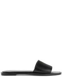 Common Projects Leather Slides Black
