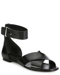 Michael Kors Michl Kors Collection Robbie Leather Flat Sandals