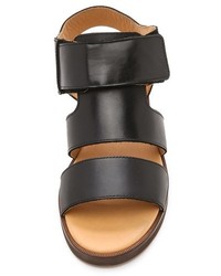 Maison Martin Margiela Mm6 Leather Flat Sandals