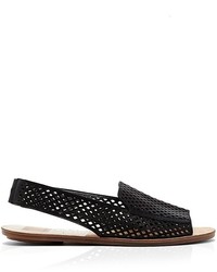 Dolce Vita Open Toe Perforated Slingback Flat Sandals Lisco
