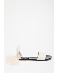 Forever 21 Patent Faux Leather Wrap Sandals