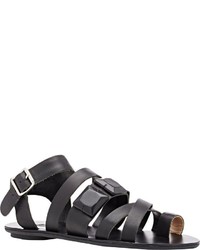 Loeffler Randall Sedona Flat Sandals Black