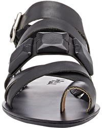 Loeffler Randall Sedona Flat Sandals Black