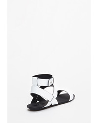 Forever 21 Strappy Faux Leather Sandals