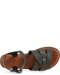 Toms Zoe Flat Quarter Strap Sandal