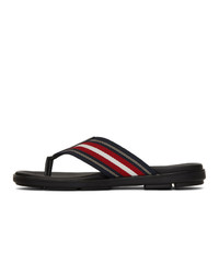 Prada Black And Red Ribbon Stripes Sandals
