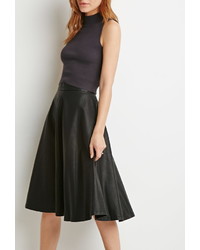 Forever 21 Contemporary Faux Leather A Line Skirt