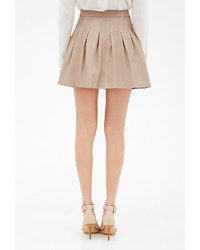 Forever 21 Contemporary Pleated Faux Leather Skirt