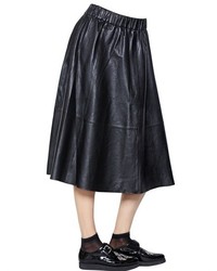 Designers Remix Erin Nappa Leather Midi Skirt