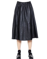 Designers Remix Erin Nappa Leather Midi Skirt