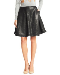 Diane von Furstenberg Riley Leather Full Skirt