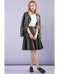 Forever 21 Faux Leather A Line Skirt