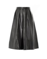 Tibi Full Leather Skirt