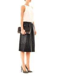 Theory Gelsey Leather Skirt
