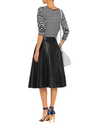 Iris And Ink Francesca Leather Midi Skirt