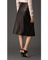 Burberry Lambskin Skirt