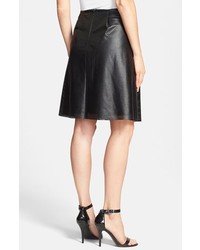 Calvin Klein Perforated Faux Leather Skirt