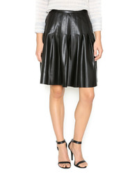 Tart Pleated Faux Leather Skirt