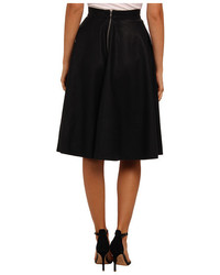 French Connection Pu Flared Skirt 73cxa