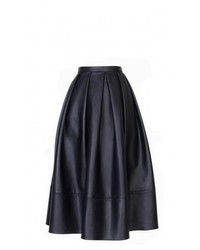 Tibi Leather Full Skirt