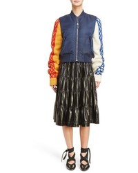 J.W.Anderson Tiered Leather Skirt
