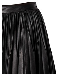 Vionnet Pleated Nappa Leather Skirt