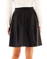jcpenney Worthington Faux Leather Pleated A Line Skirt