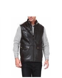 BGSD Zip Front Goatskin Leather Vest