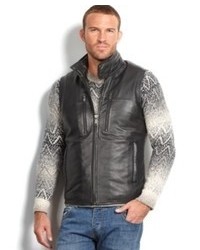 Marc New York Vest Liberty Leather Quilted Vest