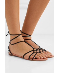 Francesco Russo Braided Leather Sandals