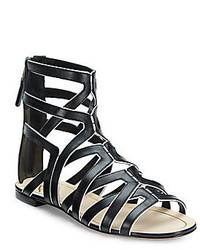 Brian Atwood Alcarra Leather Strappy Sandals