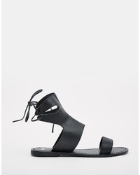 Asos Collection Fountain Leather Lace Up Sandals