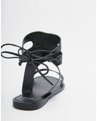 Asos Collection Fountain Leather Lace Up Sandals