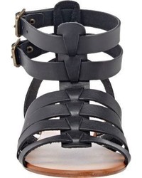 Barneys New York Double Buckle Gladiator Sandals Black Size 5