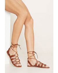 Forever 21 Faux Leather Gladiator Sandals
