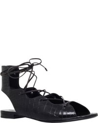 Saint Laurent Ghillie Leather Sandals