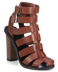 Vince Nicolette Leather Caged Gladiator Sandals