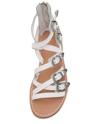 Ash Penelope Buckle Flat Sandals