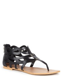 Black Leather Gladiator Sandals: Sole Society Felicity Gladiator ...