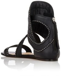 IRO Studded Xanka Gladiator Sandals Black Size 8
