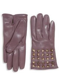 Valentino Garavani All Over Studs Leather Gloves