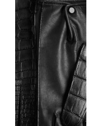 Burberry Alligator Leather Gloves, $2,095, Burberry